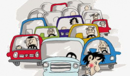 堵车漫画,漫画中的城市交通困境